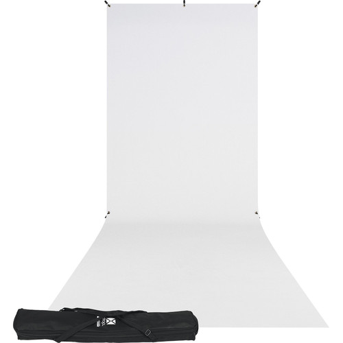 Westcott X-Drop Wrinkle-Resistant Backdrop Kit - High-Key White Sweep (5' x 12')