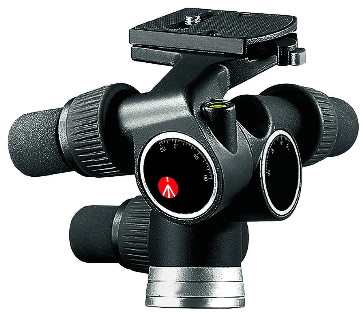 Manfrotto 405 Geared Tripod Head, strong and lightweight aluminium