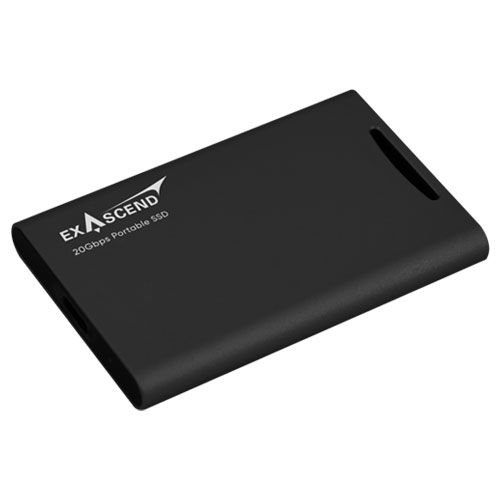 Exascend Element Portable SSD 1TB / Read:2000 MB/s, Write:2000 MB/s Black color