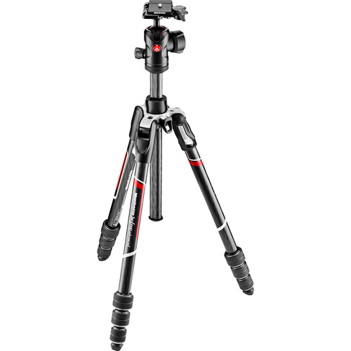 Manfrotto Befree Advanced Carbon Fiber Travel Tripod with 494 Ball Head (Twist Locks, Black)