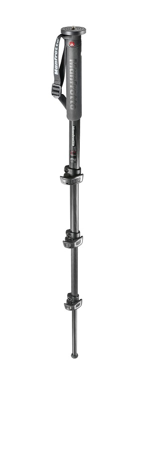 Manfrotto XPRO 4-Section photo monopod, carbon fibre with Quick power