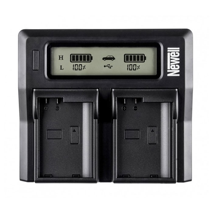 Newell DC-LCD two-channel charger for LP-E6 batteries