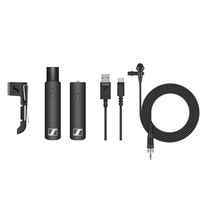 Sennheiser Portable lavalier set with ME2-II clip-on lapel mic, XSW-D 3.5mm (1/8